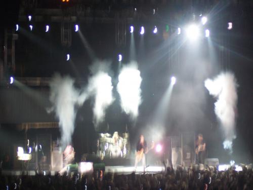 Skillet playing at Winter Jam 2008 in Birmingham, AL. I took these.