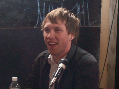 Jason Dunn at his interview, i enjoyed that very much!!  I took this picture and have the permission from myself to use it