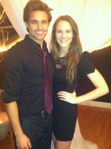At a wedding (not their own ... yet ;) )