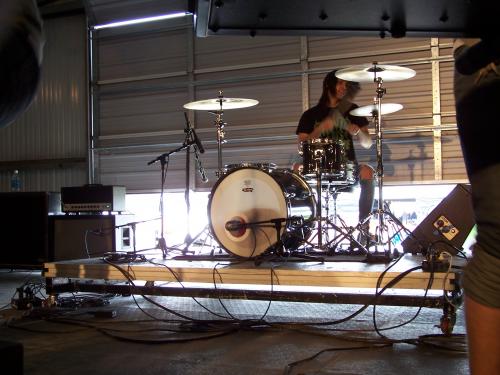 This is the drummer. I took this pic.