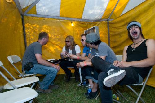 Kevin Davis Interviewing The Classic Crime - ©2010 David Holzemer For NRT