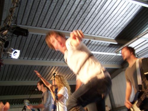 Tyler pointing at me, too bad I messed up the pic. I took this pic.