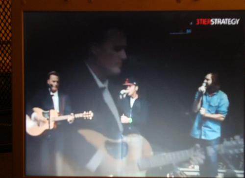 Toby Mac, Michael W. Smith and Mac Powell of Third Day