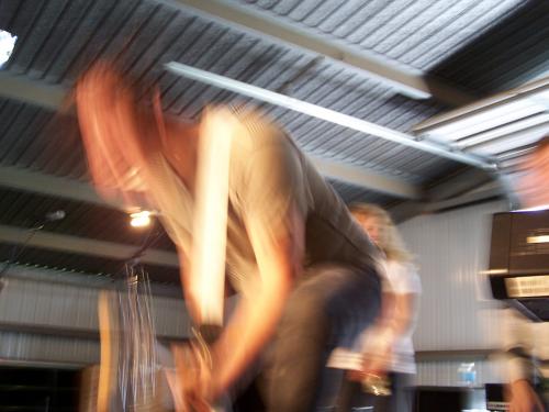 Mid headbang.I took this pic I have my permission to use it.