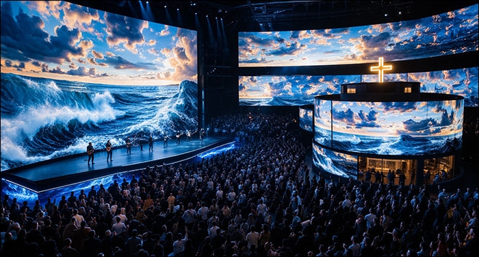 New Los Angeles Megachurch Plans To Replace Entire Building With Floor-To-Ceiling LED Screens