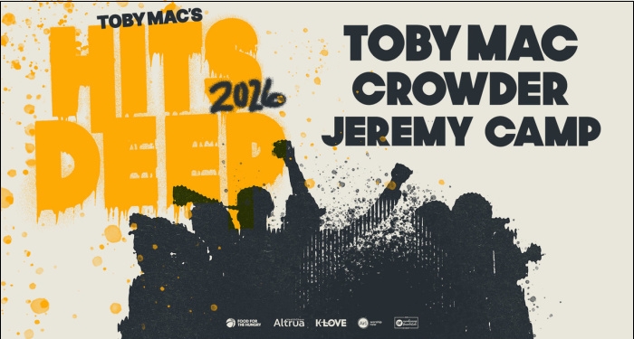 TobyMac's Hits Deep 2026 Announced with Crowder and Jeremy Camp